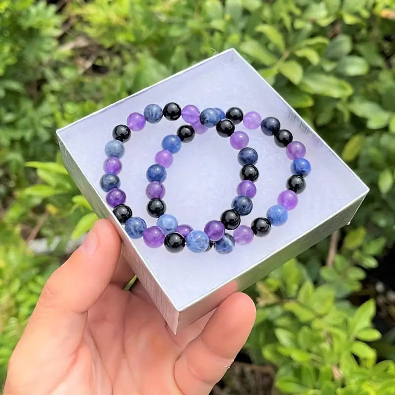 Purple Beaded Bracelet Bracelet